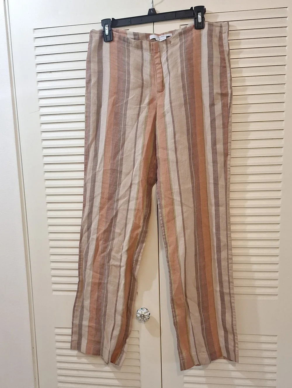 Zara Striped Boho Linen Pants.